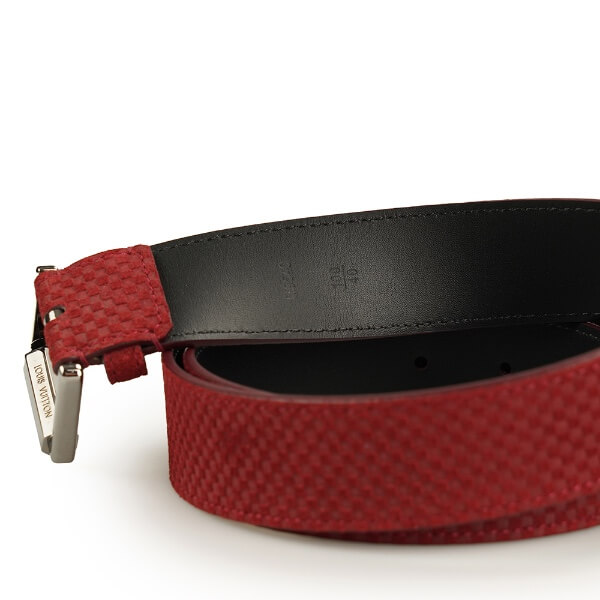 Louis Vuitton - Bordeaux Damier Suede Belt